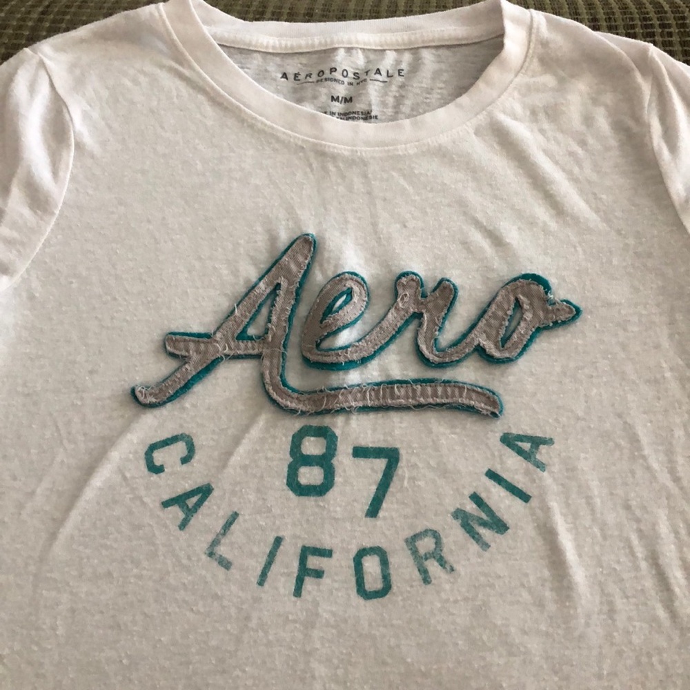Aeropostale White Vintage Tee